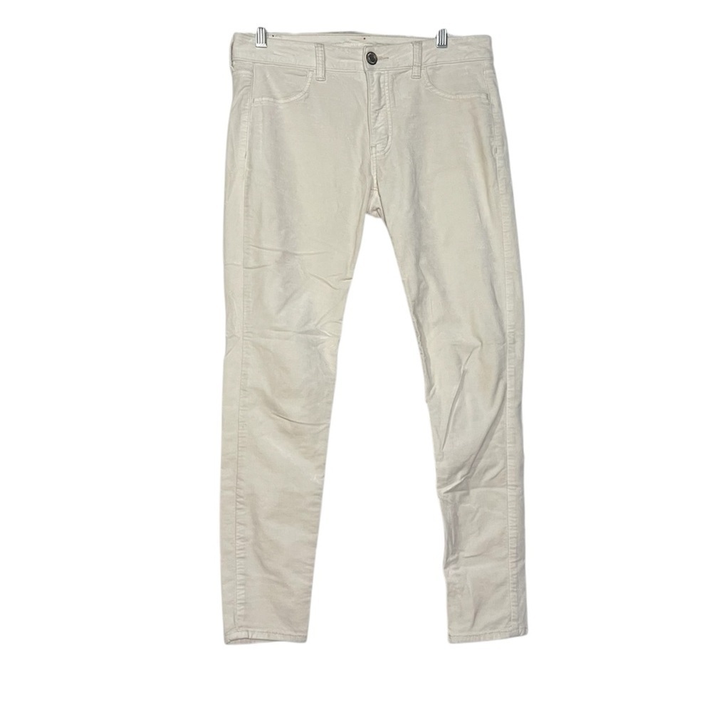 American Eagle White Jeggings AEO Velvet Size 10 SUPER STRETCH Casual Comfy